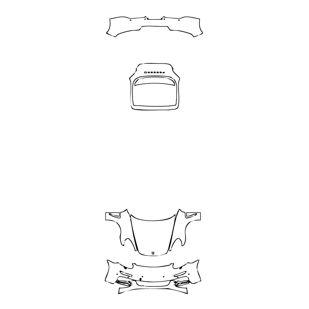 Pre-Cut PPF Porsche Panamera Sedan Panamera S Executive 2014 - PPF-Kits