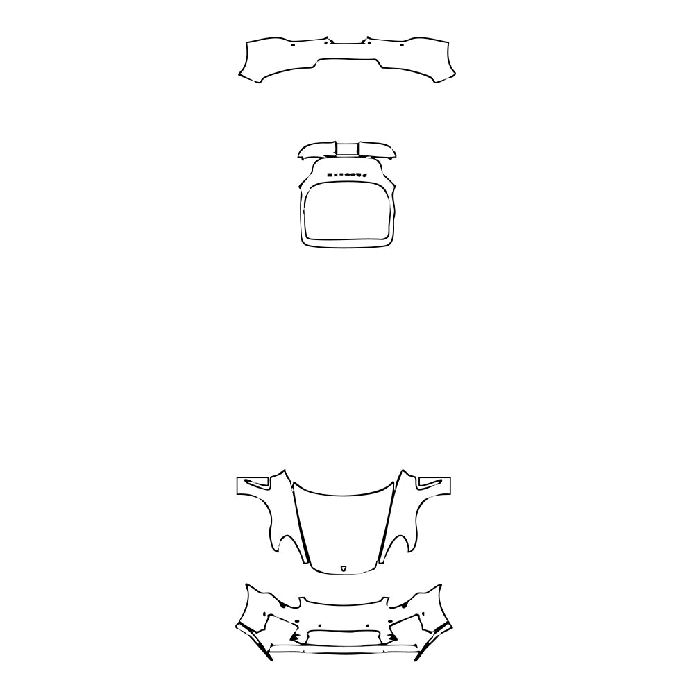 Pre-Cut PPF Porsche Panamera Sedan Panamera Turbo S Executive 2014 - PPF-Kits