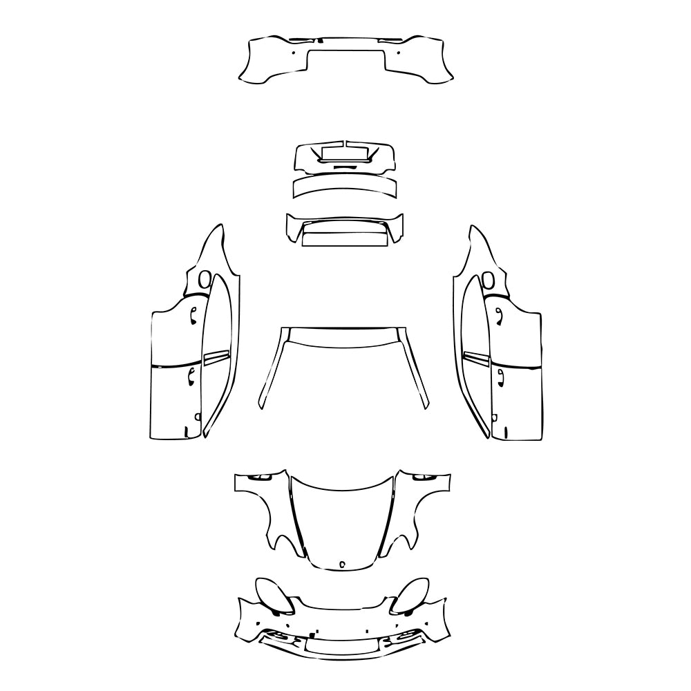 Pre-Cut PPF Porsche Panamera Sport Turismo Panamera 4 E-Hybrid Sport Turismo 2019 - PPF-Kits