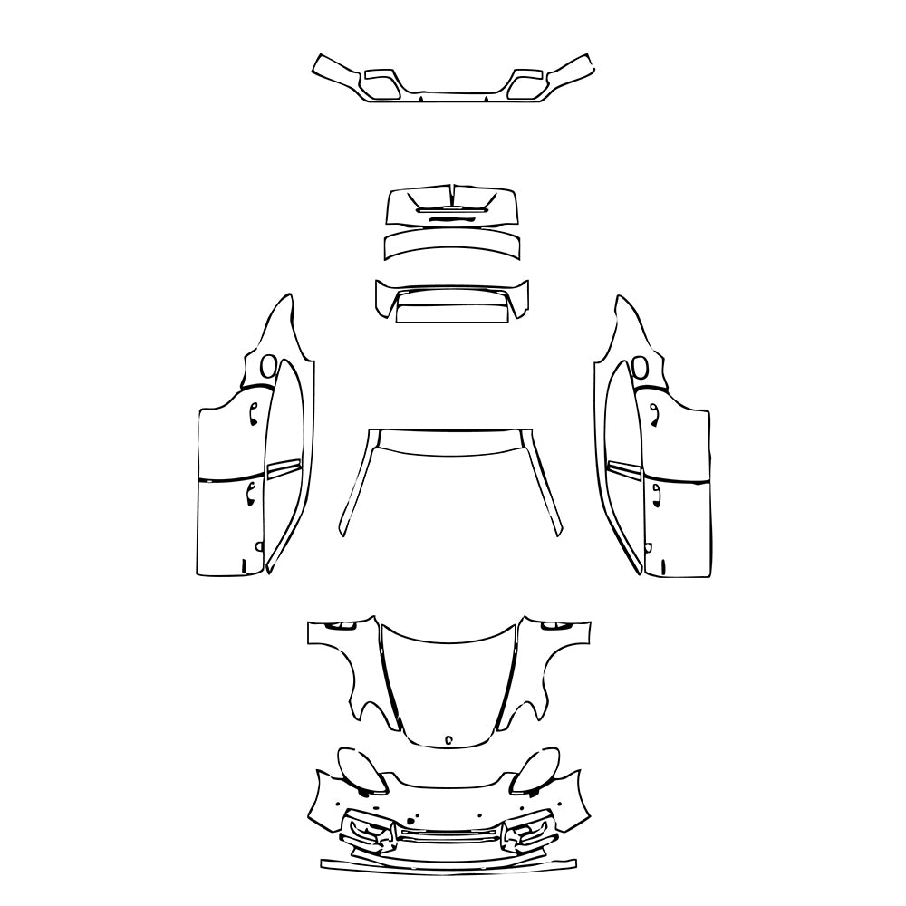 Pre-Cut PPF Porsche Panamera Sport Turismo Panamera Turbo S E-Hybrid Sport Turismo 2021 - PPF-Kits