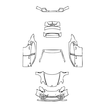Pre-Cut PPF Porsche Panamera Sport Turismo Panamera Turbo S E-Hybrid Sport Turismo 2023 - PPF-Kits