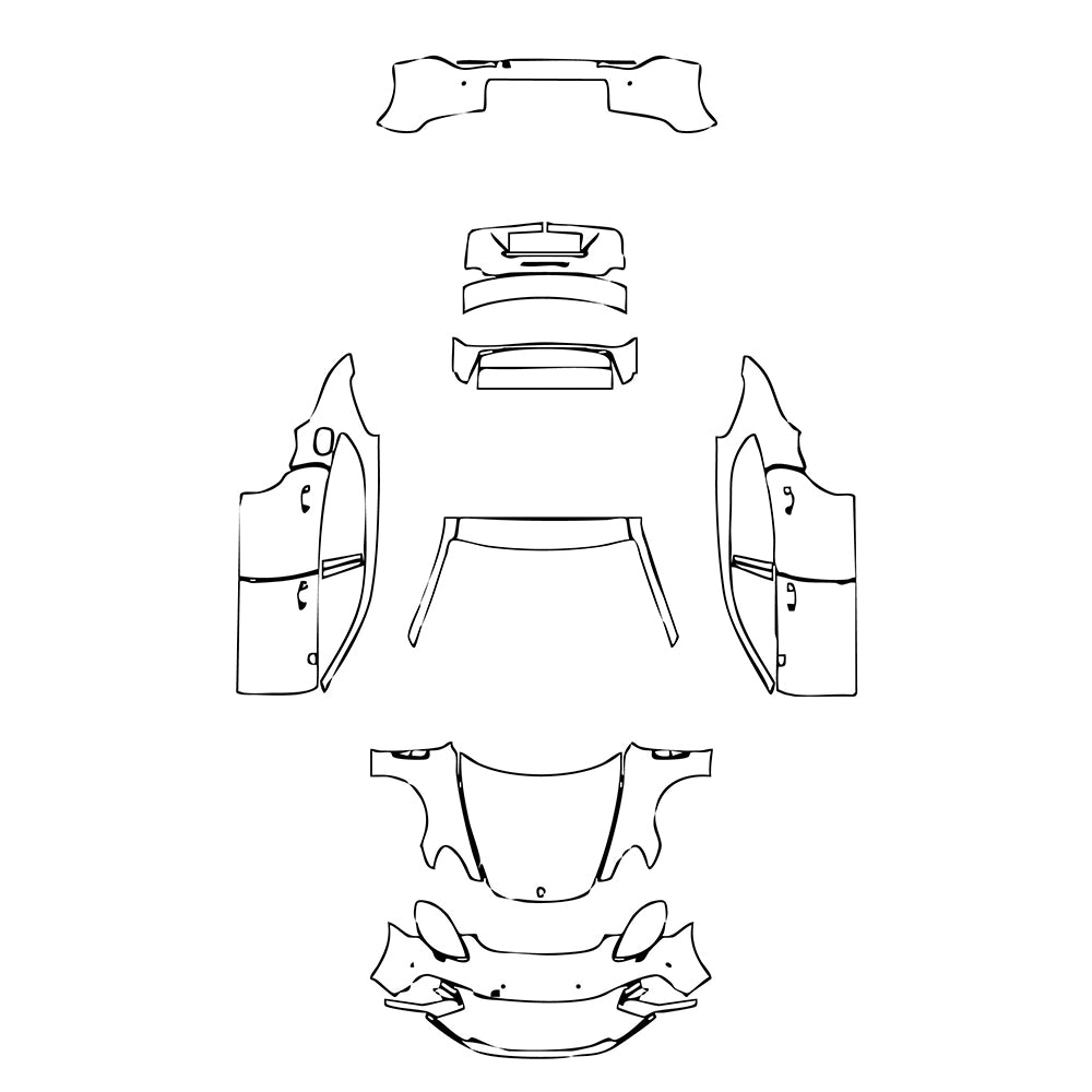 Pre-Cut PPF Porsche Panamera Sport Turismo Panamera Turbo Sport Turismo 2020 - PPF-Kits