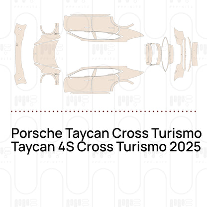 PPF prédécoupé Porsche Taycan Cross Turismo Taycan 4S Cross Turismo 2025