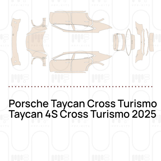 PPF prédécoupé Porsche Taycan Cross Turismo Taycan 4S Cross Turismo 2025