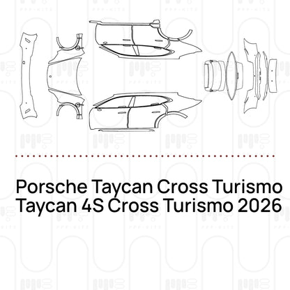 PPF prédécoupé Porsche Taycan Cross Turismo Taycan 4S Cross Turismo 2026
