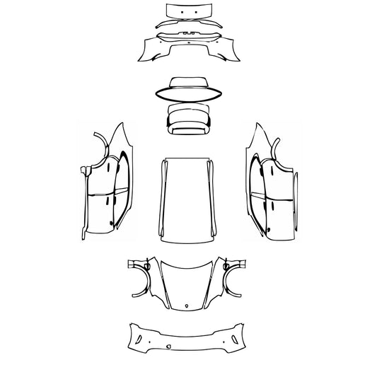 Pre-Cut PPF Porsche Taycan Cross Turismo Taycan 4 Cross Turismo 2024 - PPF-Kits