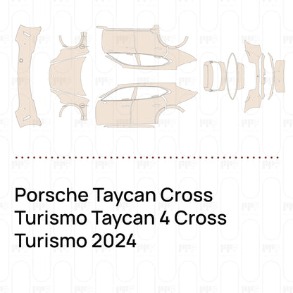 PPF prédécoupé Porsche Taycan Cross Turismo Taycan 4 Cross Turismo 2024