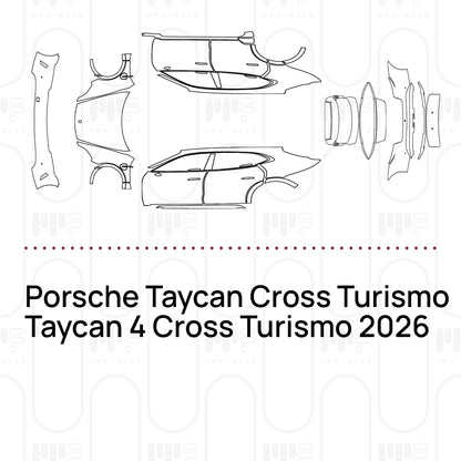 PPF prédécoupé Porsche Taycan Cross Turismo Taycan 4 Cross Turismo 2026