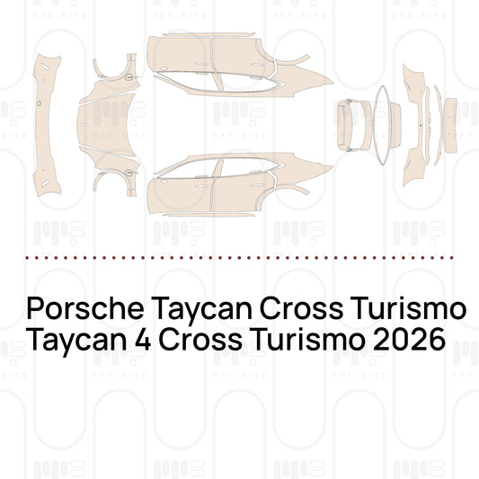 PPF prédécoupé Porsche Taycan Cross Turismo Taycan 4 Cross Turismo 2026
