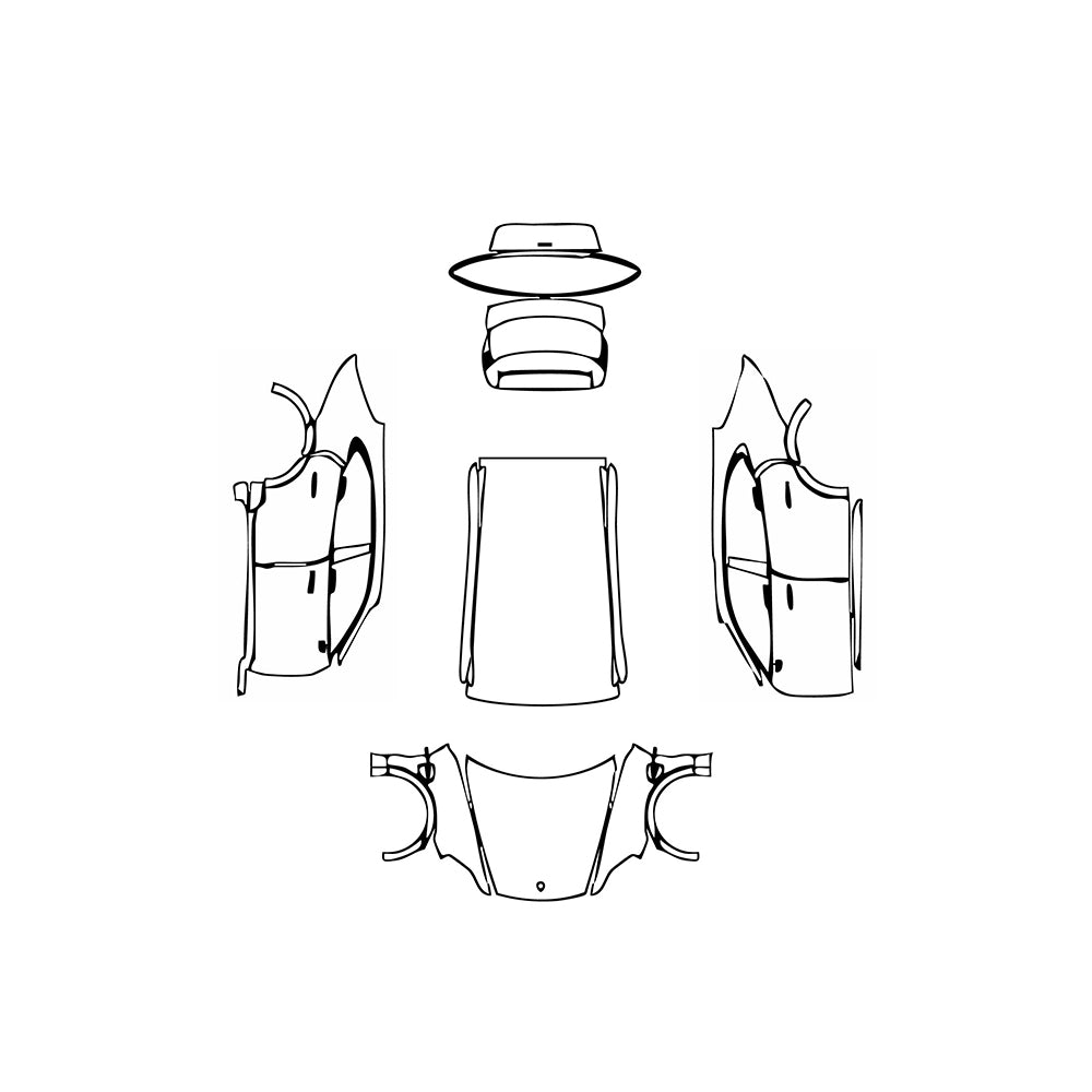 Pre-Cut PPF Porsche Taycan Cross Turismo Taycan Turbo Cross Turismo 2025 - PPF-Kits