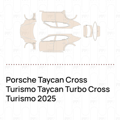 PPF prédécoupé Porsche Taycan Cross Turismo Taycan Turbo Cross Turismo 2025