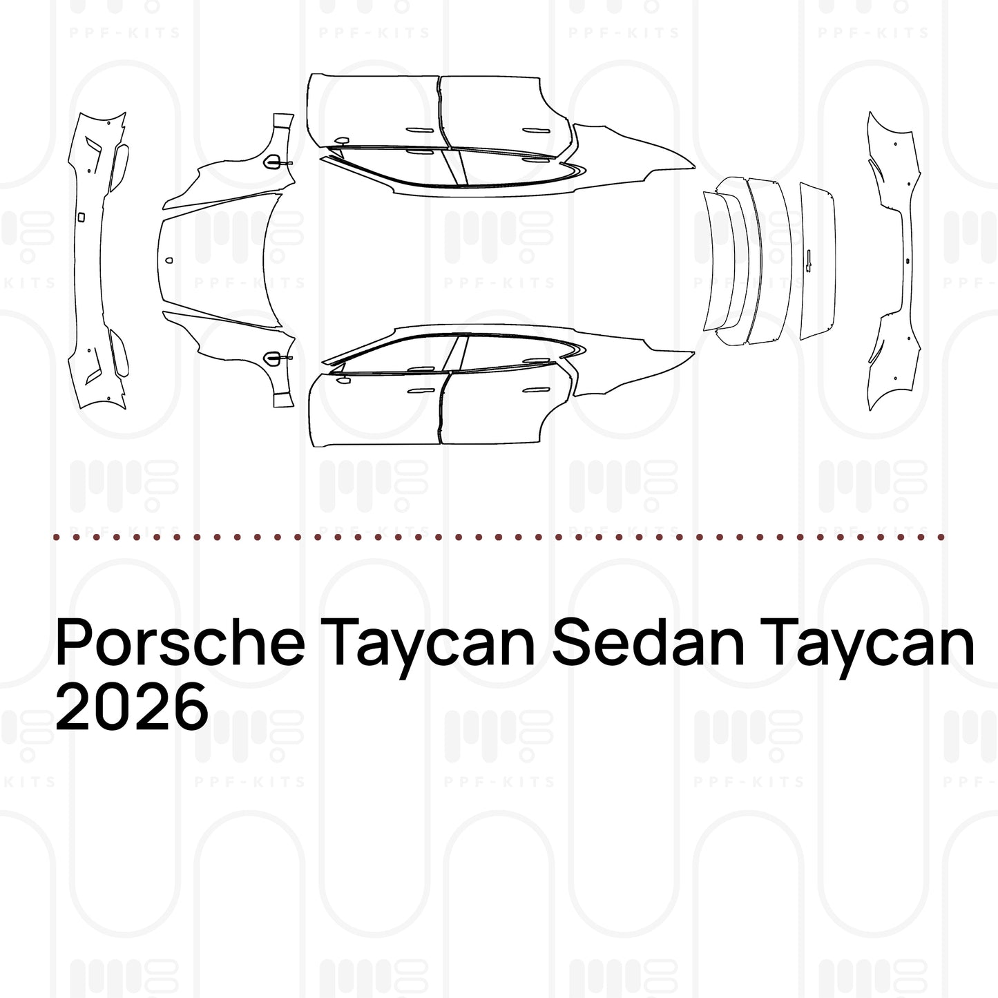 PPF prédécoupé Porsche Taycan Sedan Taycan 2026