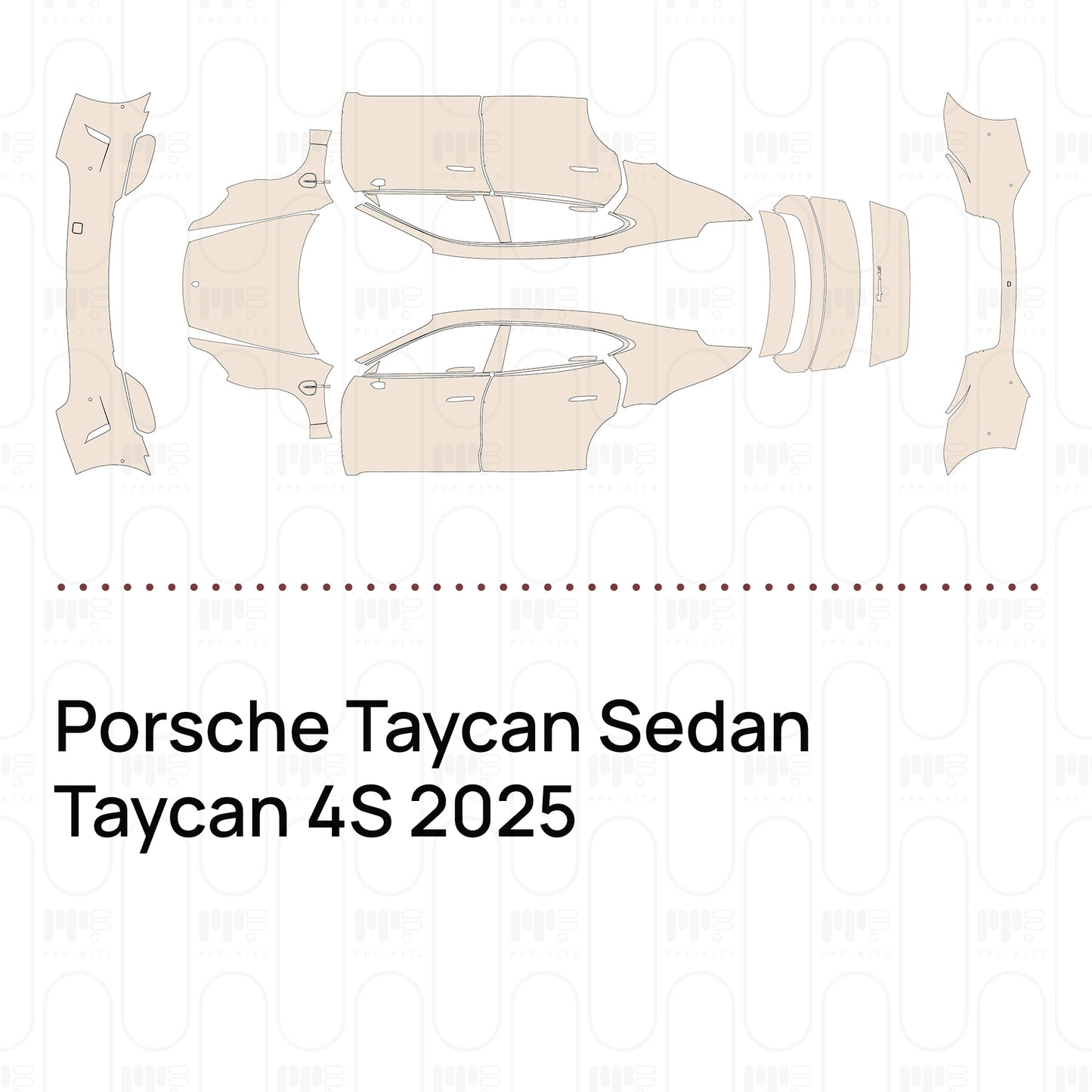 PPF prédécoupé Porsche Taycan Sedan Taycan 4S 2025