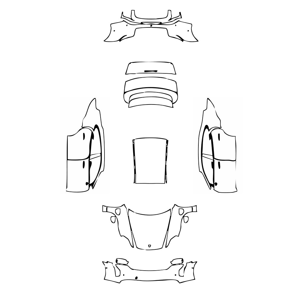 Pre-Cut PPF Porsche Taycan Sedan Taycan GTS 2023 - PPF-Kits