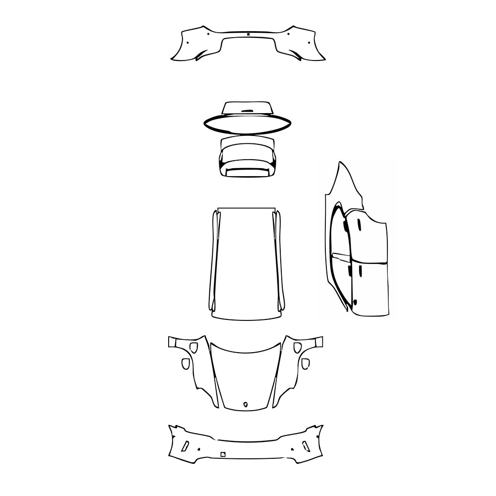 Pre-Cut PPF Porsche Taycan Sport Turismo Taycan 4S Sport Turismo 2024 - PPF-Kits
