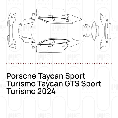 PPF prédécoupé Porsche Taycan Sport Turismo Taycan GTS Sport Turismo 2024
