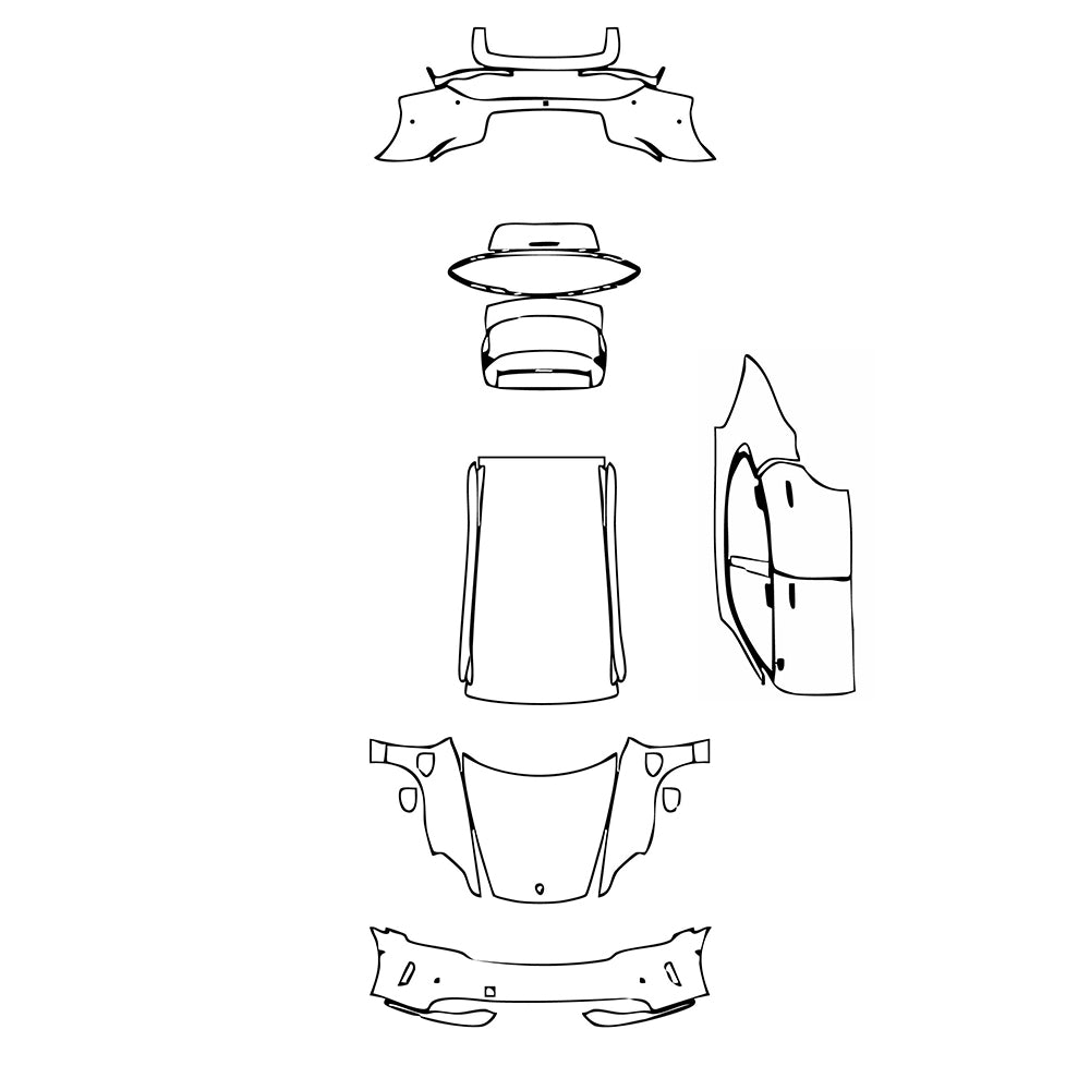 Pre-Cut PPF Porsche Taycan Sport Turismo Taycan GTS Sport Turismo 2025 - PPF-Kits