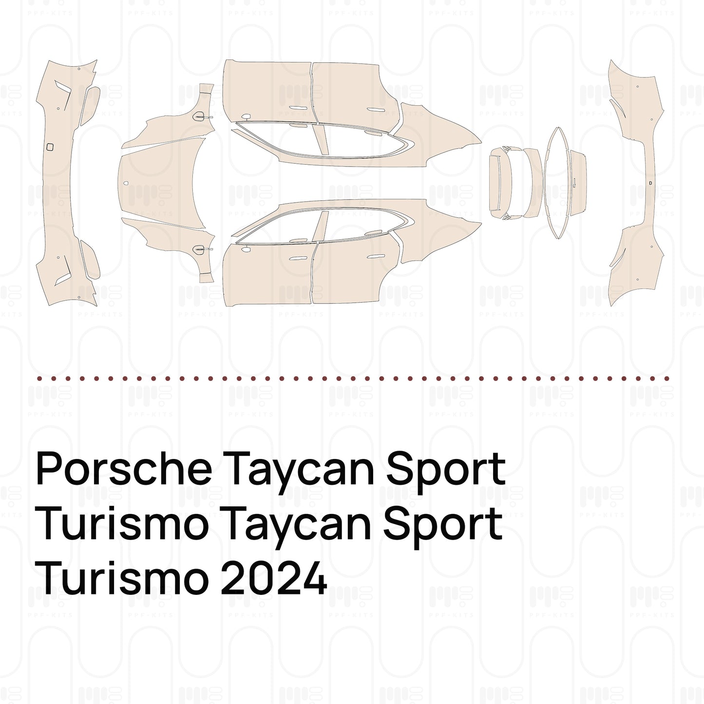 PPF prédécoupé Porsche Taycan Sport Turismo Taycan Sport Turismo 2024