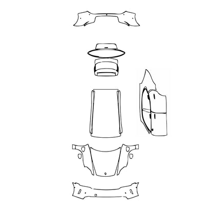 Pre-Cut PPF Porsche Taycan Sport Turismo Taycan Sport Turismo 2025 - PPF-Kits
