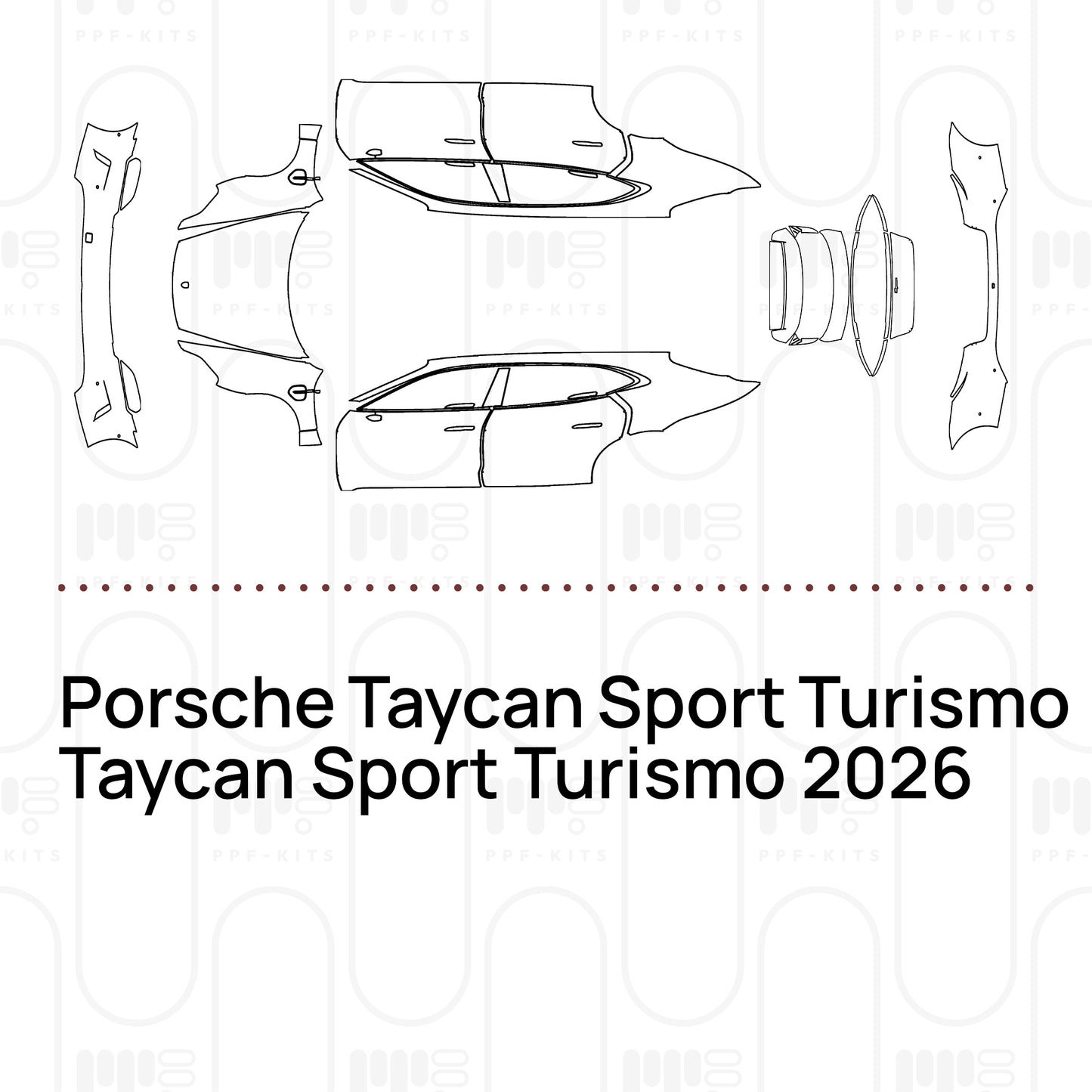 PPF prédécoupé Porsche Taycan Sport Turismo Taycan Sport Turismo 2026