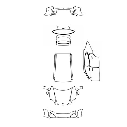 Pre-Cut PPF Porsche Taycan Sport Turismo Taycan Turbo S Sport Turismo 2024 - PPF-Kits