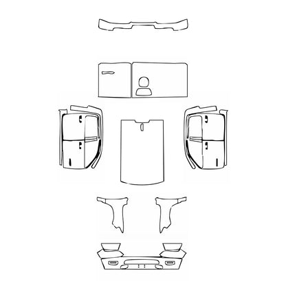 Pre-Cut PPF RAM Trucks 1500 Crew Cab Big Horn 2024 - PPF-Kits