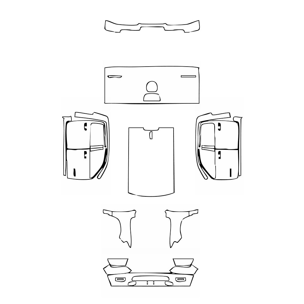 Pre-Cut PPF RAM Trucks 1500 Crew Cab Laramie 2021 - PPF-Kits