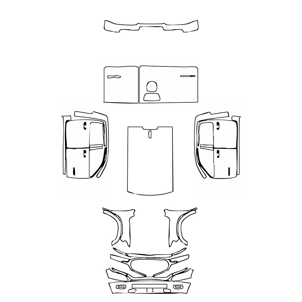 Pre-Cut PPF RAM Trucks 1500 Crew Cab Limited 2020 - PPF-Kits