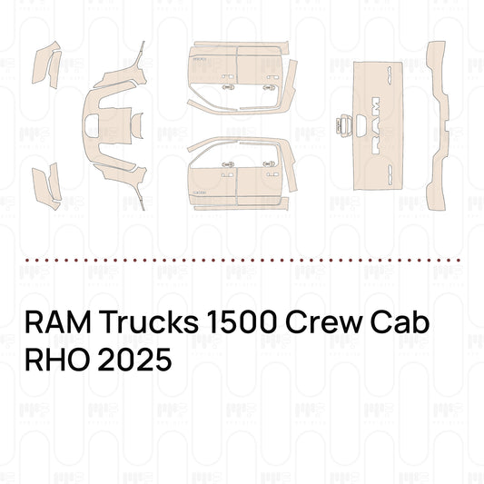 RAM Trucks 1500 Crew Cab RHO 2025 – Film de protection PPF prédécoupé