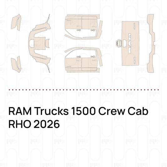 RAM Trucks 1500 Crew Cab RHO 2026 – Film de protection PPF prédécoupé
