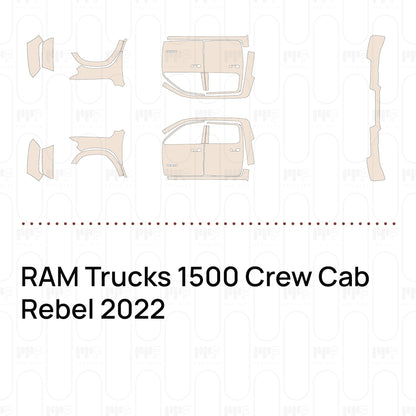 PPF prédécoupé RAM Trucks 1500 Crew Cab Rebel 2022