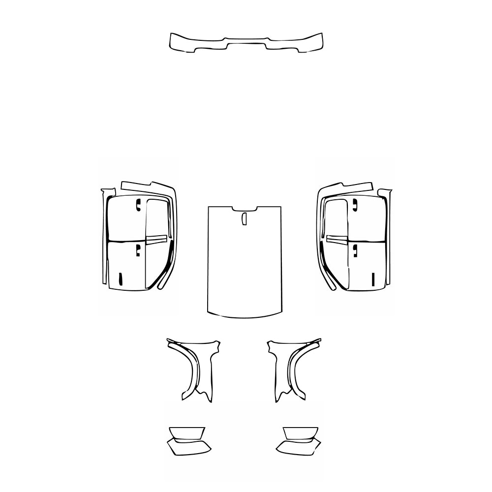 Pre-Cut PPF RAM Trucks 1500 Crew Cab Rebel 2023 - PPF-Kits