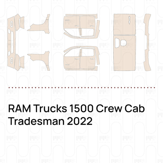 RAM Trucks 1500 Crew Cab Tradesman 2022 – Film de protection PPF prédécoupé
