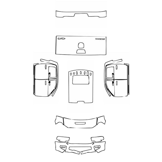 Pre-Cut PPF RAM Trucks 2500 Crew Cab Laramie 2022 - PPF-Kits