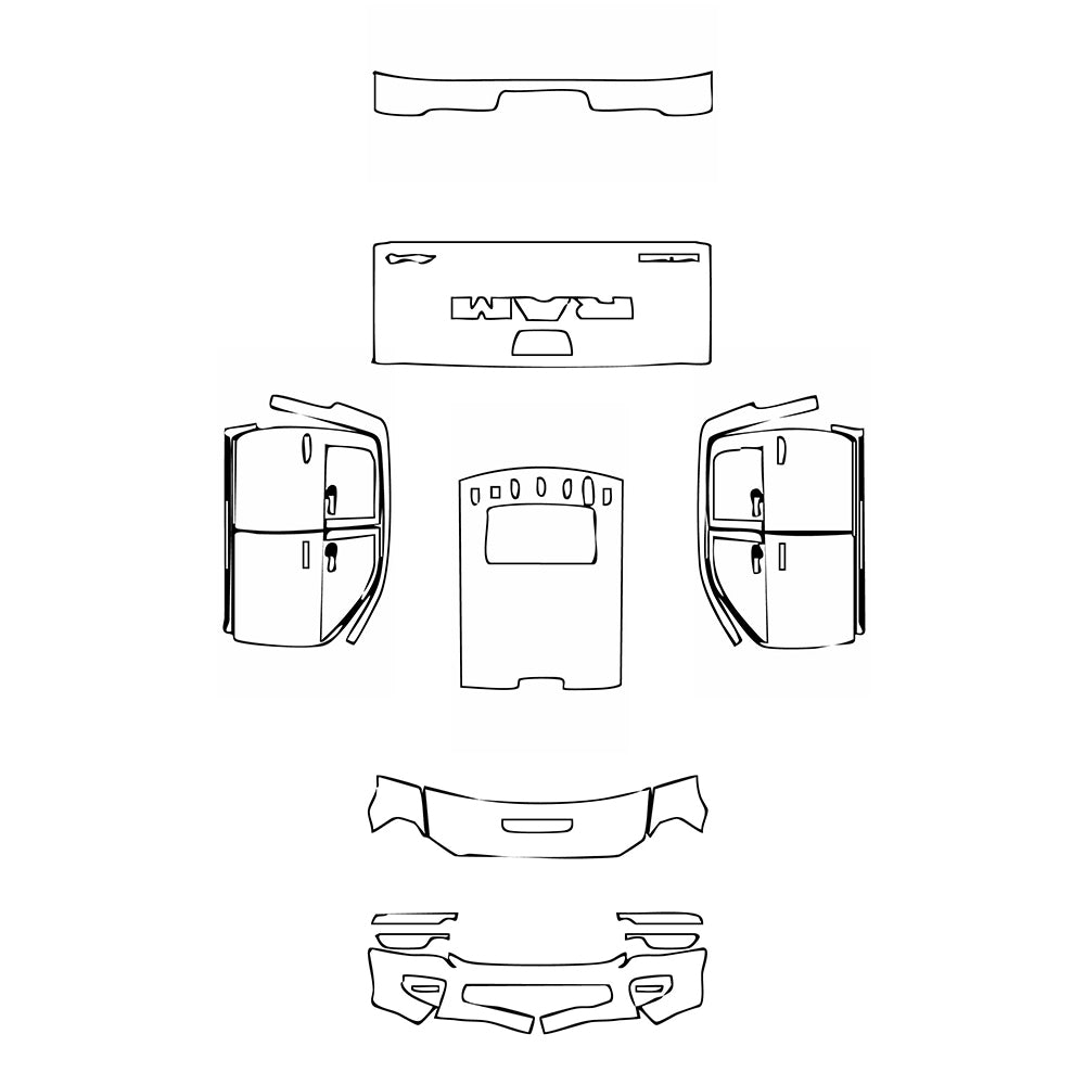 Pre-Cut PPF RAM Trucks 2500 Crew Cab Laramie 2025 - PPF-Kits