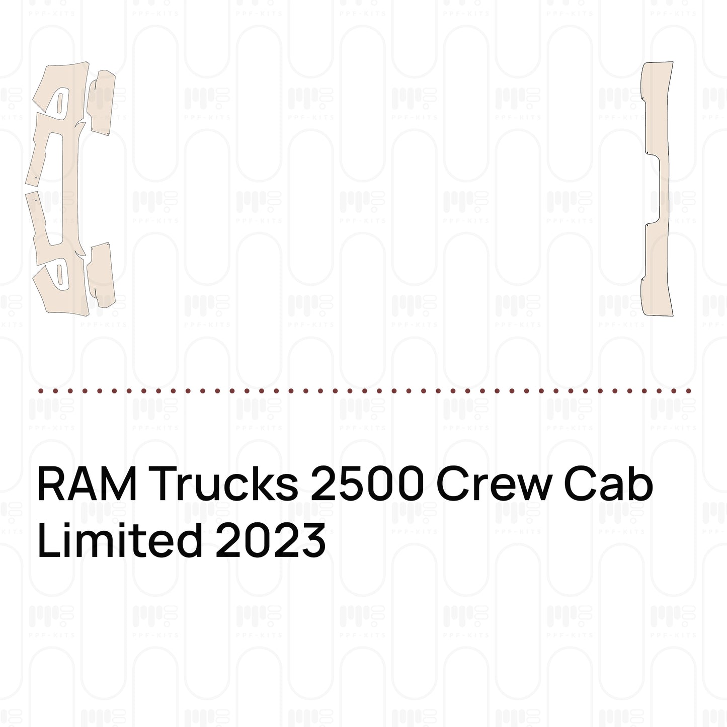 PPF prédécoupé RAM Trucks 2500 Crew Cab Limited 2023