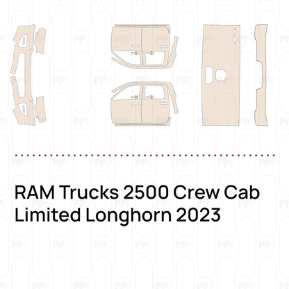 PPF prédécoupé RAM Trucks 2500 Crew Cab Limited Longhorn 2023