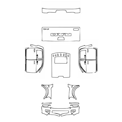Pre-Cut PPF RAM Trucks 2500 Crew Cab Limited Longhorn 2025 - PPF-Kits
