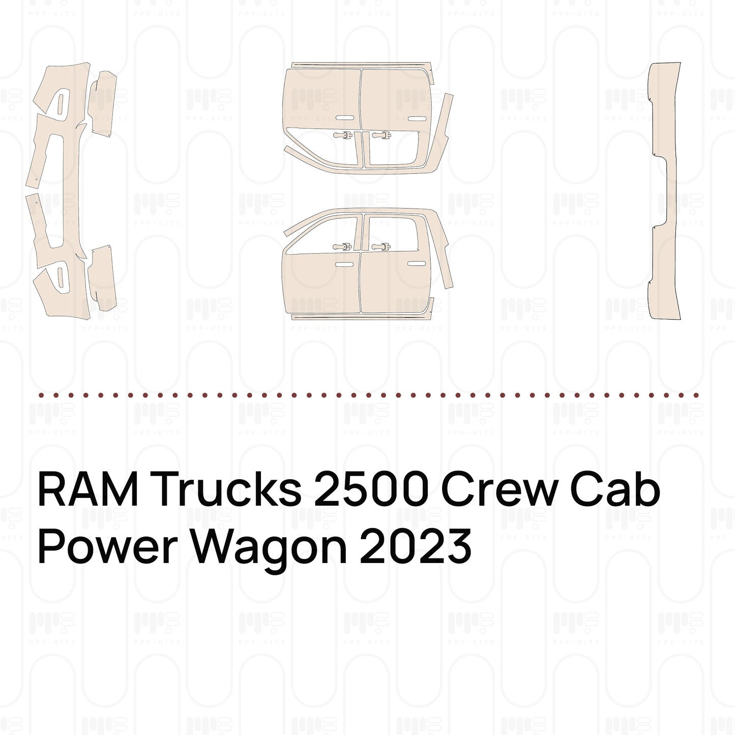 PPF prédécoupé RAM Trucks 2500 Crew Cab Power Wagon 2023