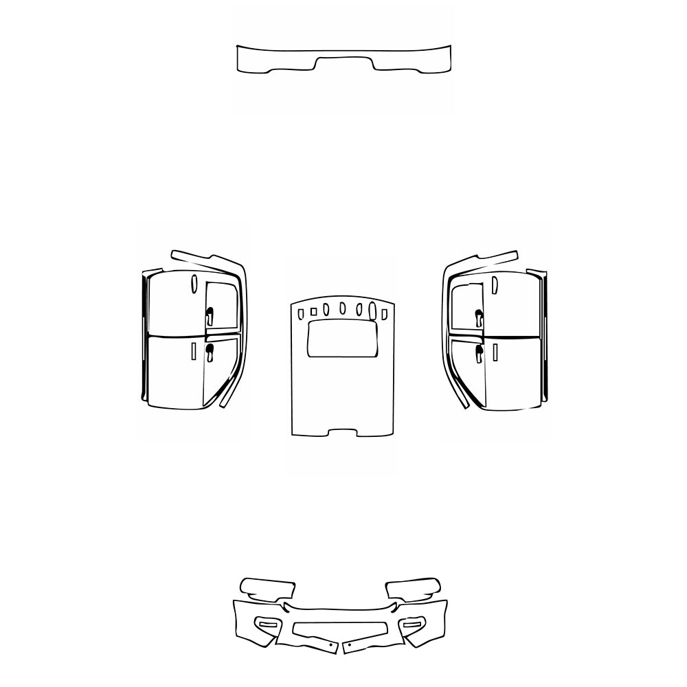 Pre-Cut PPF RAM Trucks 2500 Crew Cab Rebel 2022 - PPF-Kits