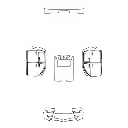 Pre-Cut PPF RAM Trucks 2500 Crew Cab Rebel 2024 - PPF-Kits