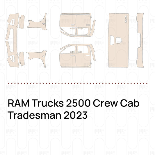 RAM Trucks 2500 Crew Cab Tradesman 2023 – Film de protection PPF prédécoupé