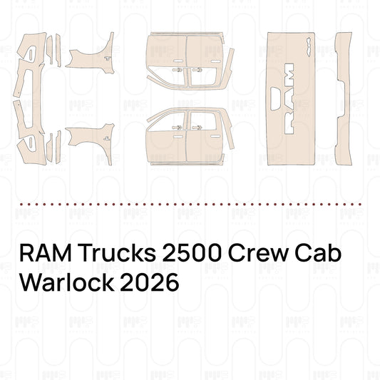 RAM Trucks 2500 Crew Cab Warlock 2026 – Film de protection PPF prédécoupé