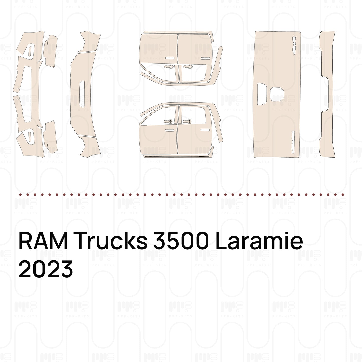PPF prédécoupé RAM Trucks 3500 Laramie 2023