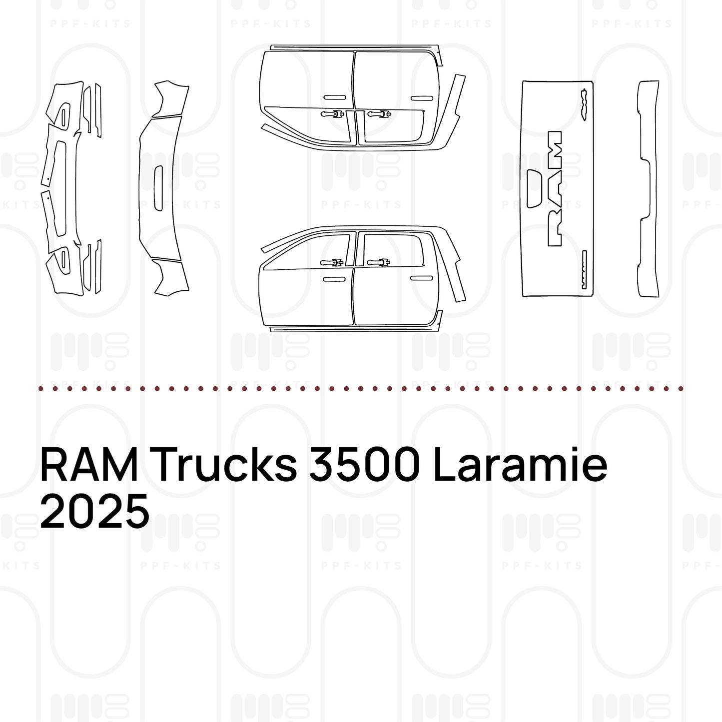 PPF prédécoupé RAM Trucks 3500 Laramie 2025