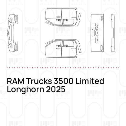 PPF prédécoupé RAM Trucks 3500 Limited Longhorn 2025