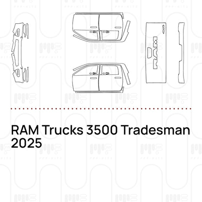 PPF prédécoupé RAM Trucks 3500 Tradesman 2025