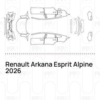 PPF prédécoupé Renault Arkana Esprit Alpine 2026