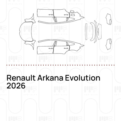 PPF prédécoupé Renault Arkana Evolution 2026