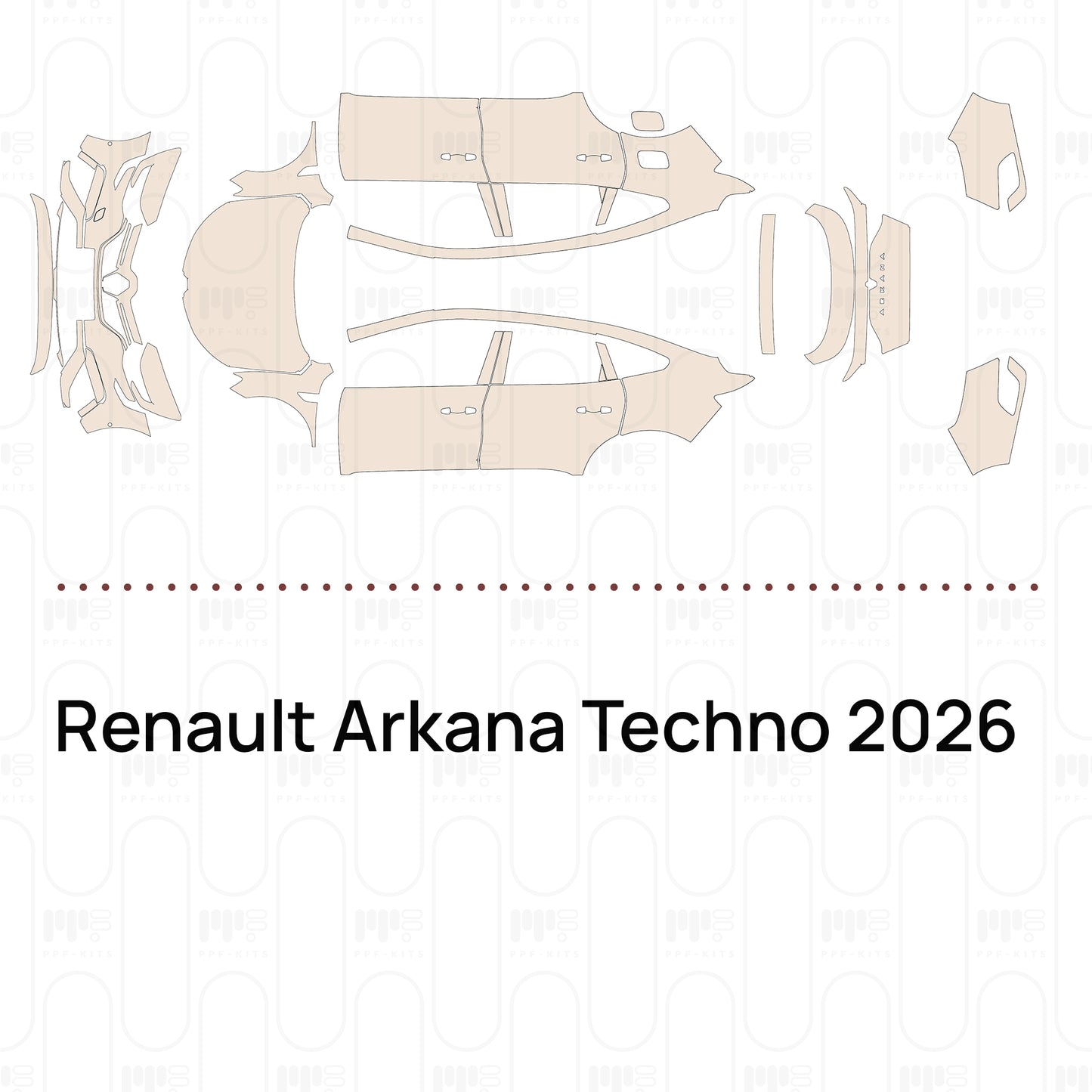 PPF prédécoupé Renault Arkana Techno 2026